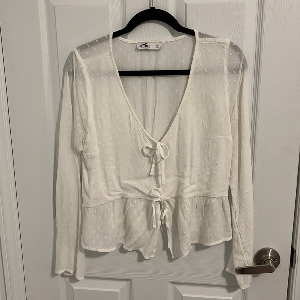 Hollister White Blouse